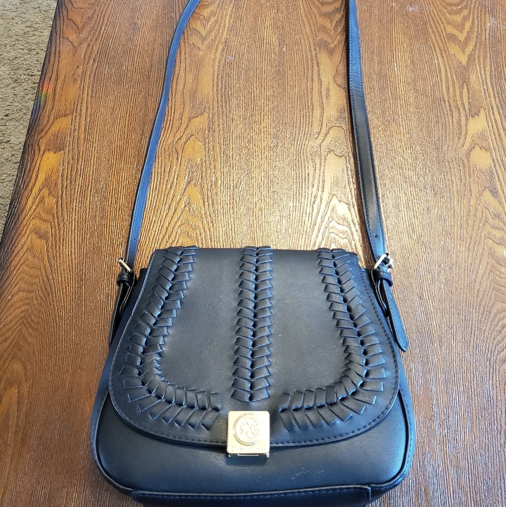 Christian LaCroix black saddlebag/purse